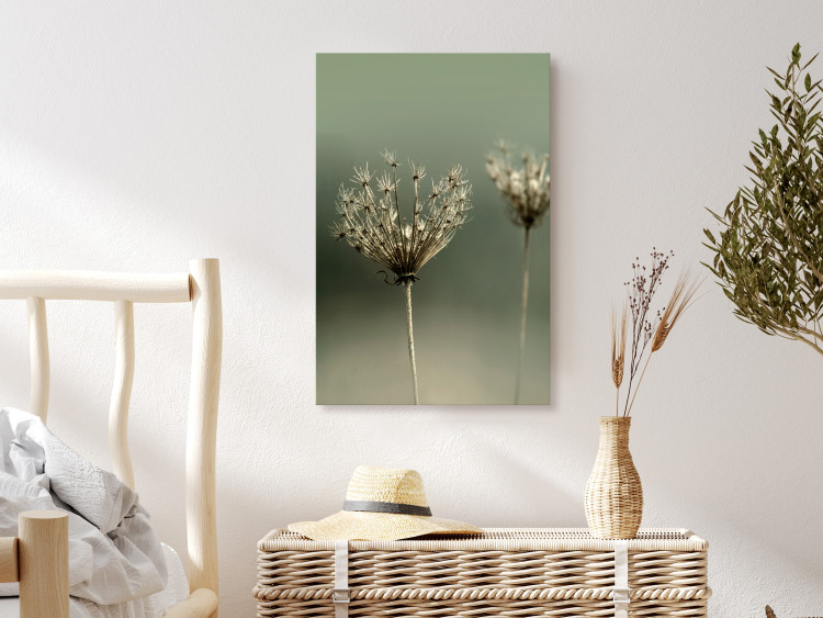 Canvas Art Print Longing for Past Summer (1-piece) Vertical - photograph of flowers 130259 additionalImage 3