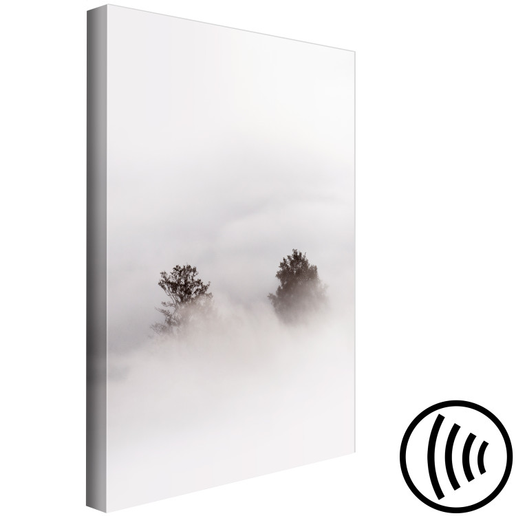Canvas Print Misty Rustle (1-piece) Vertical - landscape of trees covered in mist 130359 additionalImage 6