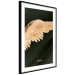 Wall Poster Lightness of Being - wing with golden feathers on a black background 130459 additionalThumb 2