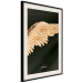 Wall Poster Lightness of Being - wing with golden feathers on a black background 130459 additionalThumb 5