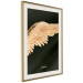 Wall Poster Lightness of Being - wing with golden feathers on a black background 130459 additionalThumb 3