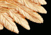 Wall Poster Lightness of Being - wing with golden feathers on a black background 130459 additionalThumb 8