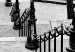 Canvas Montmartre (1-piece) Vertical - black and white sidewalks in Paris 132259 additionalThumb 5