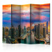 Room Divider Screen Afternoon in Dubai II - skyline of skyscrapers against the sky 133959