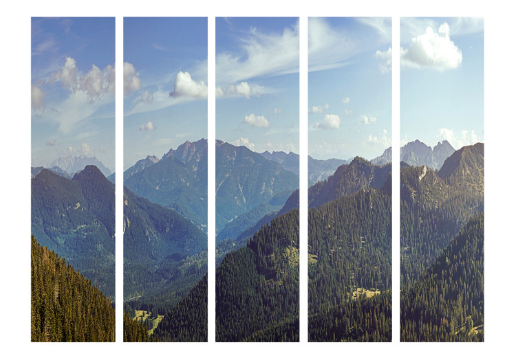 Room Divider Screen Mountain Magic II - scenic landscape of mountains against the sky 134059 additionalImage 3