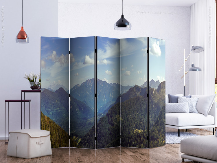 Room Divider Screen Mountain Magic II - scenic landscape of mountains against the sky 134059 additionalImage 2