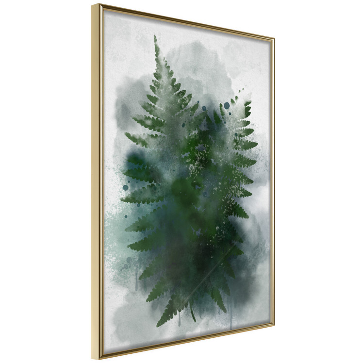 Poster Painted Fern - abstract plant composition of green ferns 134459 additionalImage 12