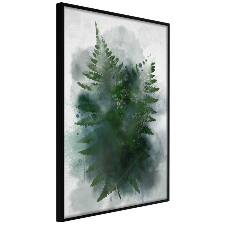 Poster Painted Fern - abstract plant composition of green ferns 134459 additionalImage 11