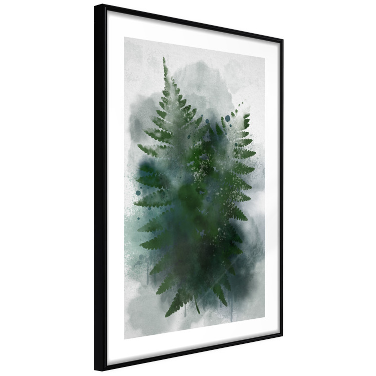 Poster Painted Fern - abstract plant composition of green ferns 134459 additionalImage 8