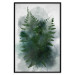 Poster Painted Fern - abstract plant composition of green ferns 134459 additionalThumb 16