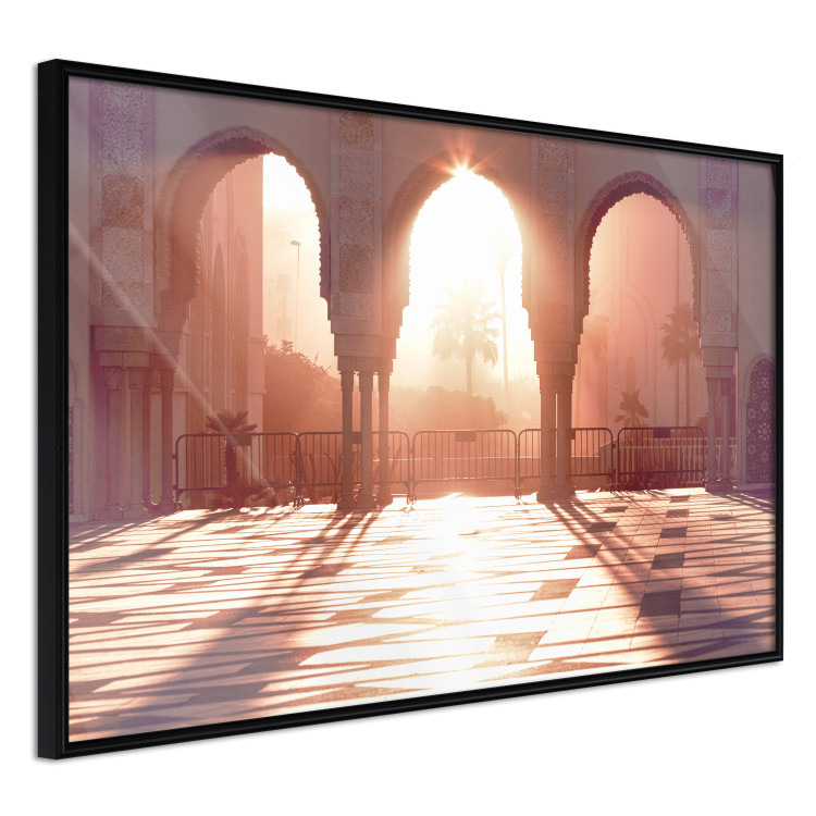 Wall Poster Morning Sun - architecture against the backdrop of the setting sun in Morocco 134759 additionalImage 11