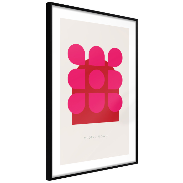 Poster Contemporary Flower - English texts and abstract red figure 135659 additionalImage 23