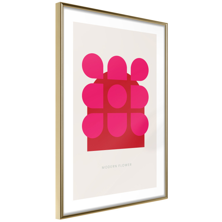 Poster Contemporary Flower - English texts and abstract red figure 135659 additionalImage 19