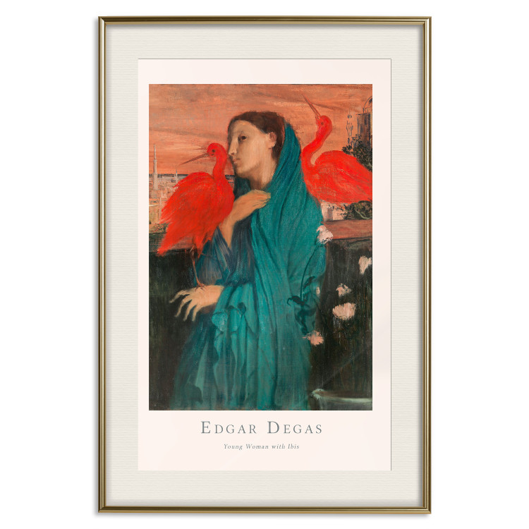 Wall Poster Young Woman with Ibises - text and portrait of a woman covered in fabric 137859 additionalImage 18