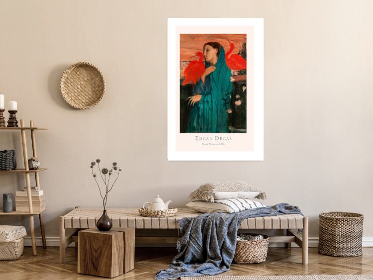 Wall Poster Young Woman with Ibises - text and portrait of a woman covered in fabric 137859 additionalImage 23