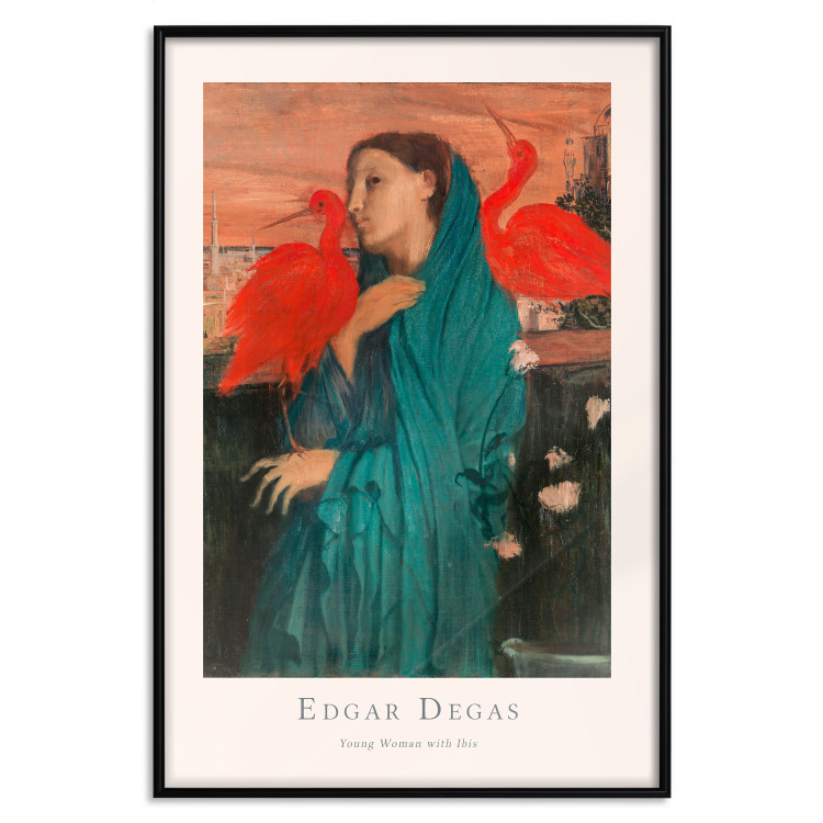 Wall Poster Young Woman with Ibises - text and portrait of a woman covered in fabric 137859 additionalImage 12