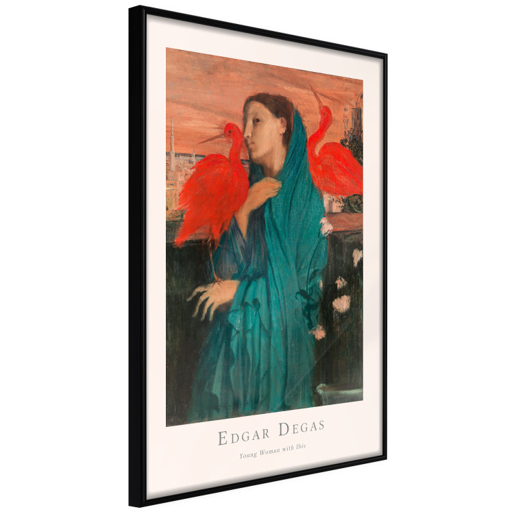 Wall Poster Young Woman with Ibises - text and portrait of a woman covered in fabric 137859 additionalImage 9