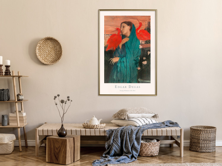 Wall Poster Young Woman with Ibises - text and portrait of a woman covered in fabric 137859 additionalImage 21