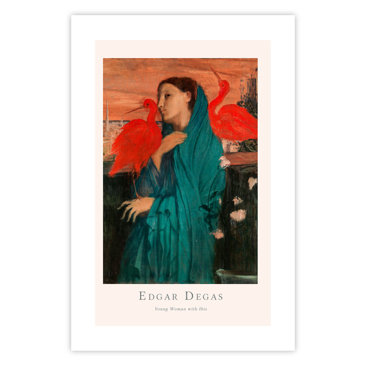 Wall Poster Young Woman with Ibises - text and portrait of a woman covered in fabric 137859 additionalImage 11