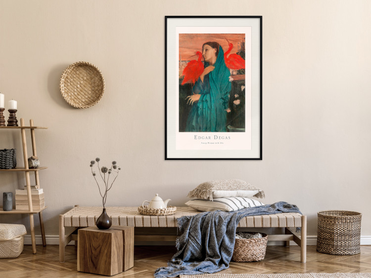 Wall Poster Young Woman with Ibises - text and portrait of a woman covered in fabric 137859 additionalImage 25