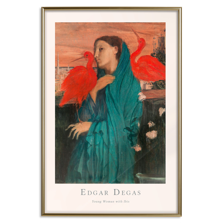 Wall Poster Young Woman with Ibises - text and portrait of a woman covered in fabric 137859 additionalImage 9