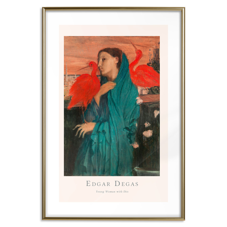 Wall Poster Young Woman with Ibises - text and portrait of a woman covered in fabric 137859 additionalImage 16