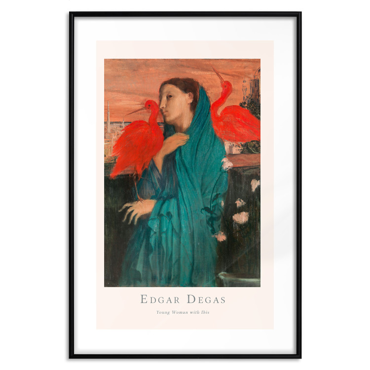Wall Poster Young Woman with Ibises - text and portrait of a woman covered in fabric 137859 additionalImage 19