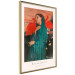 Wall Poster Young Woman with Ibises - text and portrait of a woman covered in fabric 137859 additionalThumb 2