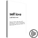 Canvas Print Self Love (1-piece) Vertical - English texts on white background 138859 additionalThumb 6