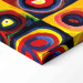 Canvas Print Inspired by Kandinsky (1-piece) Narrow - abstraction in colorful circles 143459 additionalThumb 6