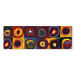 Canvas Print Inspired by Kandinsky (1-piece) Narrow - abstraction in colorful circles 143459