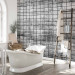 Photo Wallpaper Wooden tiles - grey background with pattern of small rectangles mosaic 144959 additionalThumb 8