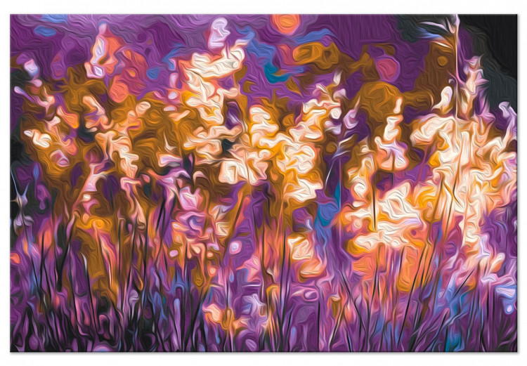 Paint by Number Kit Magic Meadow - Illuminated Golden Grasses on a Purple Background 145159 additionalImage 5