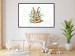 Poster Hare With Carrot - A Painted Rabbit With Vegetables on a Speckled Background 145759 additionalThumb 15