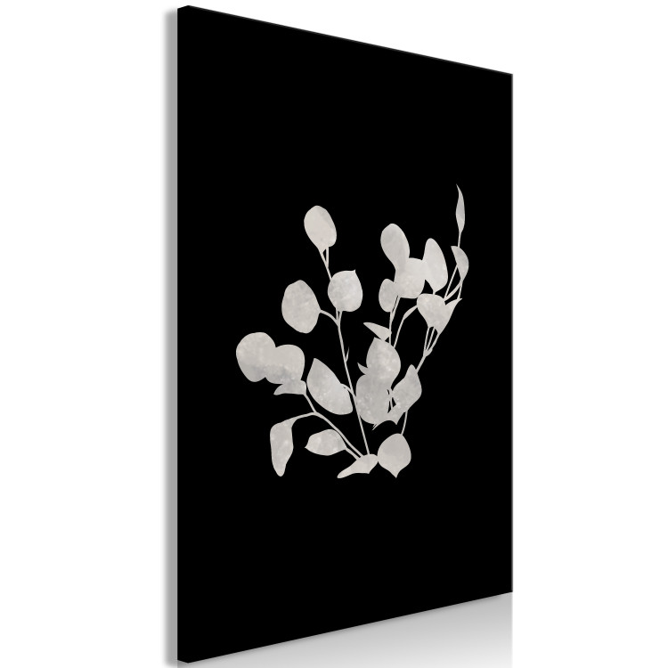 Canvas Art Print Eucalyptus Twigs - Minimalist Plants on a Dark Background 146159 additionalImage 2