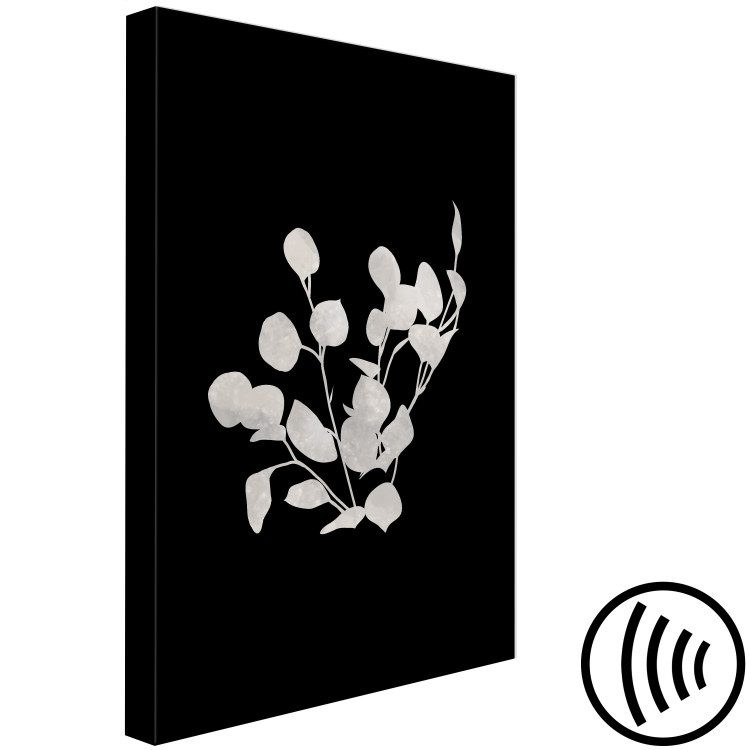 Canvas Art Print Eucalyptus Twigs - Minimalist Plants on a Dark Background 146159 additionalImage 6