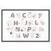 Poster Polish Alphabet for Children - Gray and Pink Letters with Animals 146459 additionalThumb 16