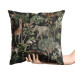 Decorative Velor Pillow Wild biodiversity - a design with animal and botanical motifs 147059 additionalThumb 2