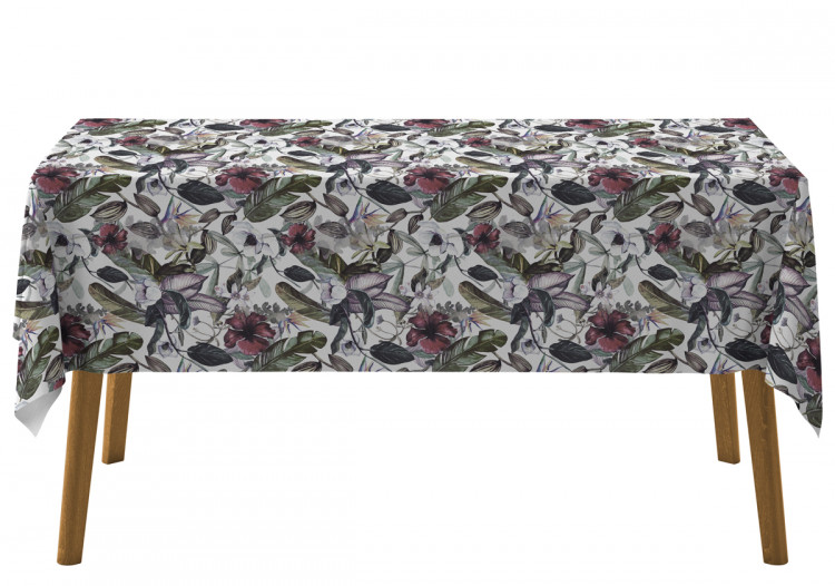 Tablecloth Oriental plants - branches, leaves and flowers in watercolour style 147259 additionalImage 4