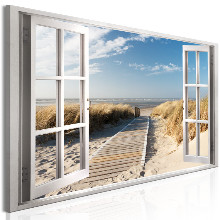 Large canvas print Window: View of the Beach III [Large Format] 149059 additionalImage 2