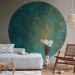Round wallpaper Azure Mirror - Turquoise Abstraction With Visible Paint Structure 149159 additionalThumb 2