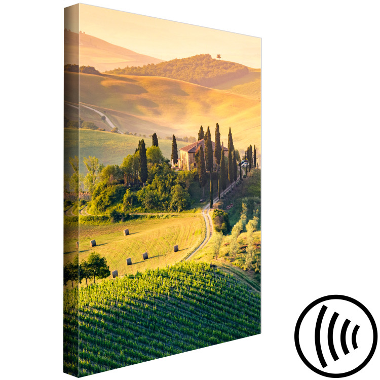 Canvas Art Print Sunny Fields of Tuscany - Landscape Photography at Sunset 149859 additionalImage 6