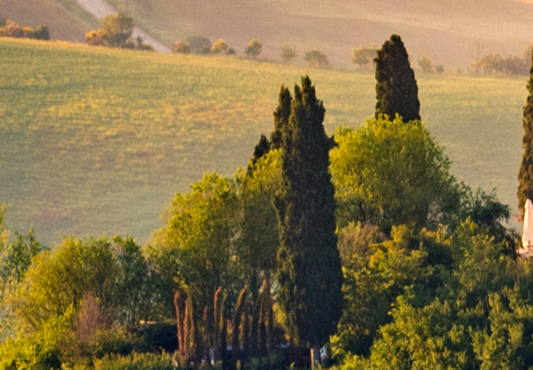 Canvas Art Print Sunny Fields of Tuscany - Landscape Photography at Sunset 149859 additionalImage 4