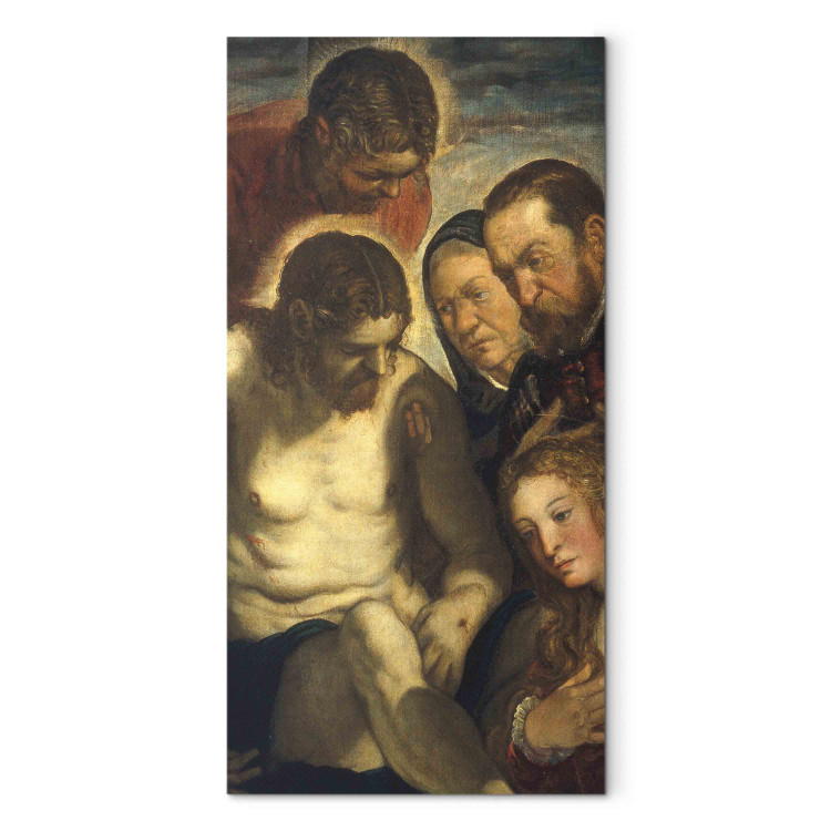 Art Reproduction Entombment of Christ with John the Evangelist, Mary Magdalene and a donor couple 157259