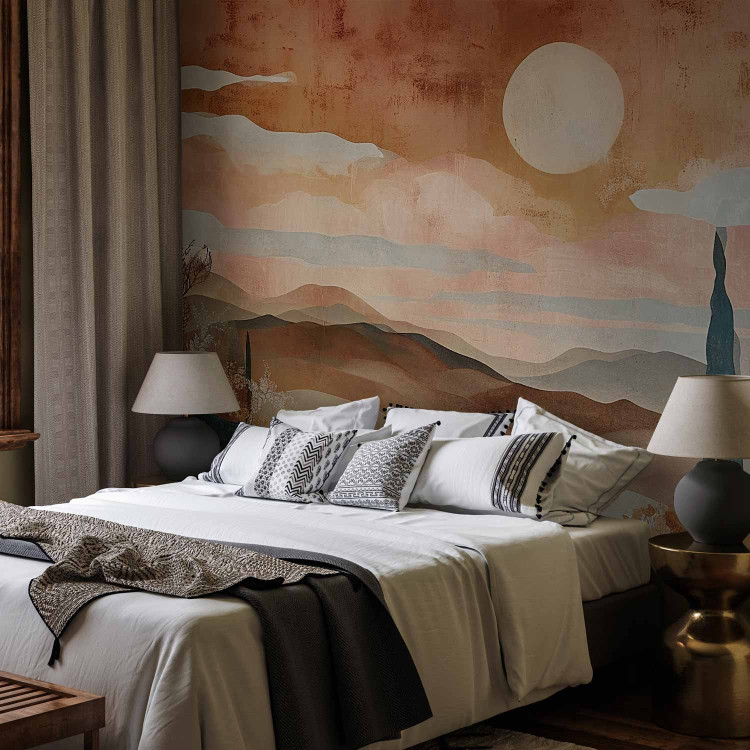 Wall Mural Tuscan Landscape - A Composition Inspired by the Colors of Terracotta 159459 additionalImage 2