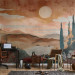 Wall Mural Tuscan Landscape - A Composition Inspired by the Colors of Terracotta 159459 additionalThumb 4