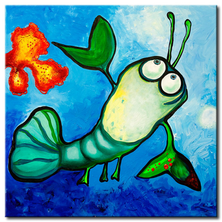 Canvas Little crayfish 48859