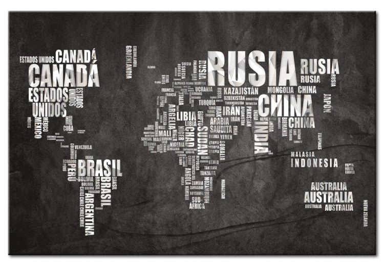 Canvas Map of the World (Spanish language) 55259