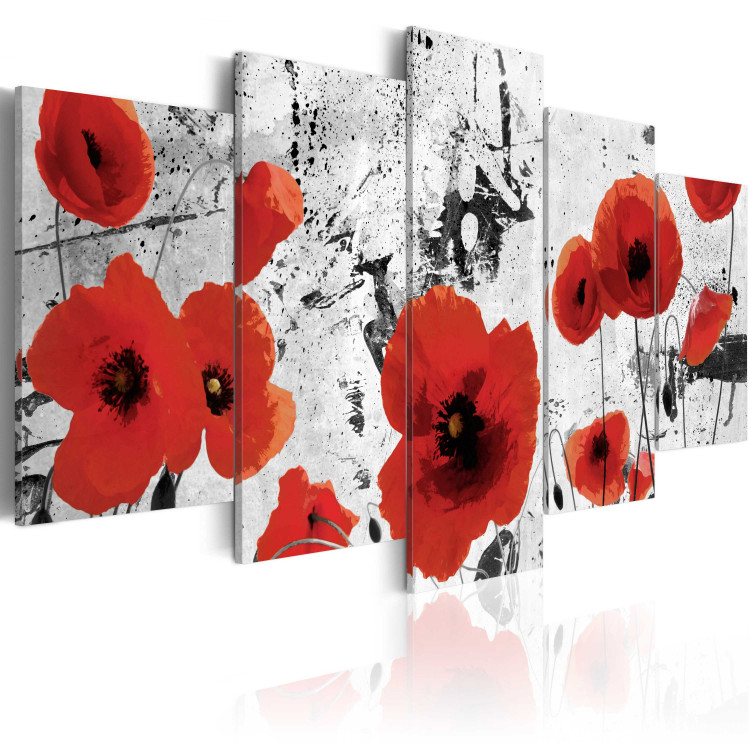 Canvas Print Scarlet flowers 55559 additionalImage 2