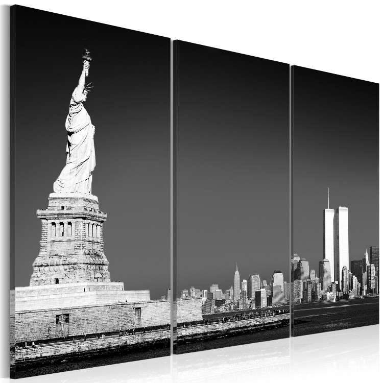 Canvas Art Print Statue of Liberty in grey 58359 additionalImage 2